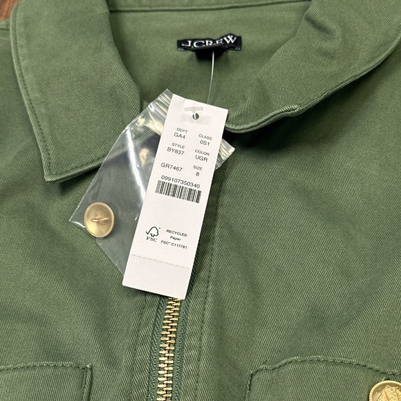 NWT - J. CREW  Chino/Utility Dress - Sz 8 - Picture 2 of 6